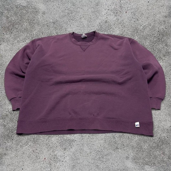 Russell Athletic Other - Vintage Y2K Russell athletic faded purple blank crewneck